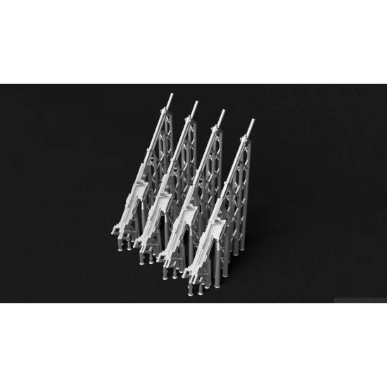 Metallic Details Mdr48339 1/48 Soviet Berezin Ubt 12/7 Mm Aircraft Turret Machine Gun 4pcs 3d Printed Detail Set
