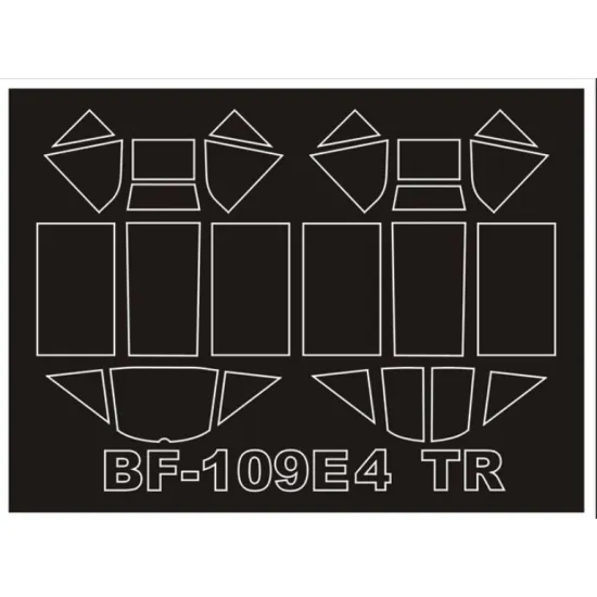 Montex Sm32114 1/32 Painting Mask For Bf-109e4 Outside-inside Trumpeter Kits