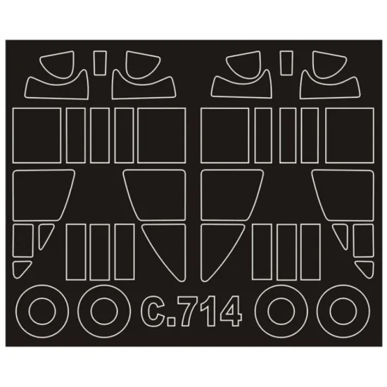 Montex Sm32117 1/32 Painting Mask For Caudron C-714 Outside-inside For Azur Kits