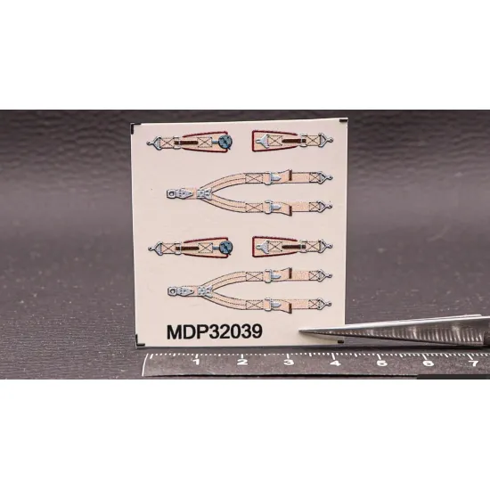 Metallic Details Mdp32039 1/32 Hawker Typhoon / Tempest Seat Belts 3d Printed Detail Set