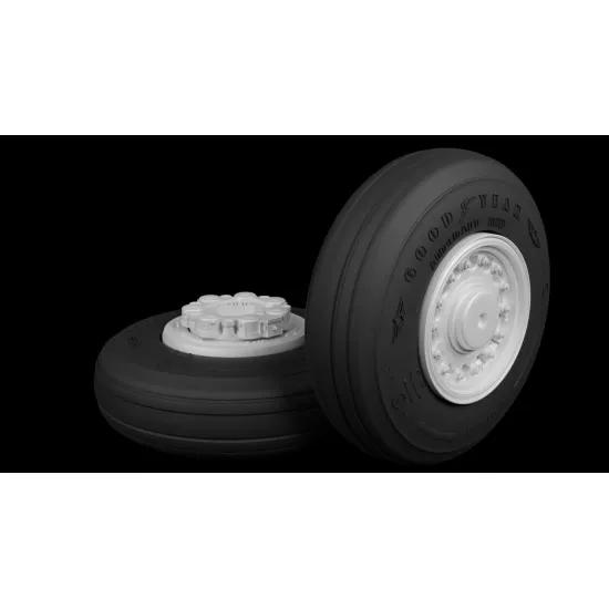 Metallic Details Mdr3274 1/32 F-14a Tomcat Wheels With Separate Wheel Hubs 3d Printed Detail Set