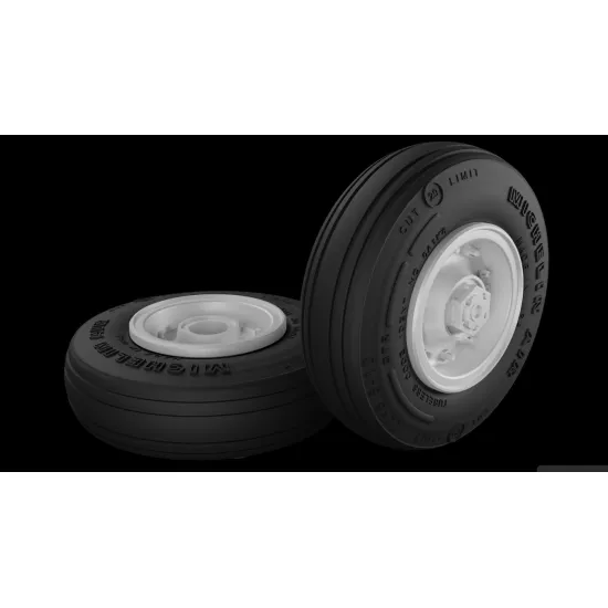 Metallic Details Mdr3274 1/32 F-14a Tomcat Wheels With Separate Wheel Hubs 3d Printed Detail Set
