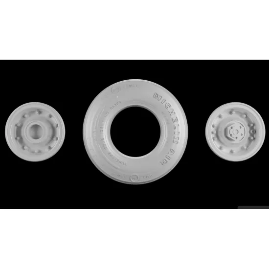 Metallic Details Mdr3274 1/32 F-14a Tomcat Wheels With Separate Wheel Hubs 3d Printed Detail Set