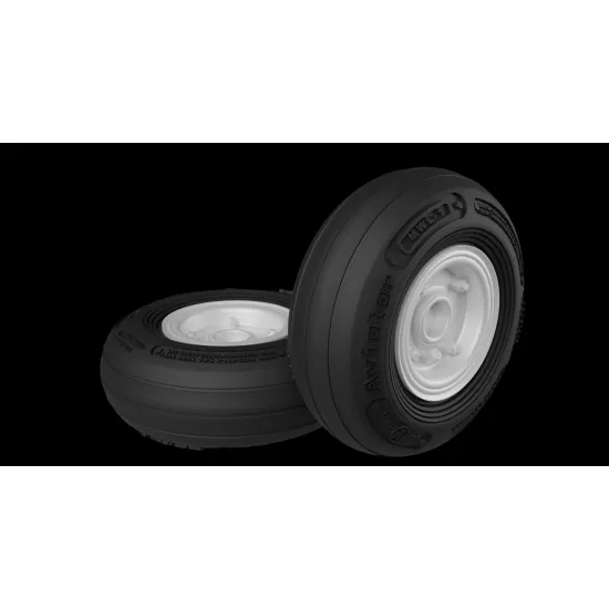 Metallic Details Mdr3275 1/32 Uh-60 Black Hawk Wheels 3d Printed Detail Set