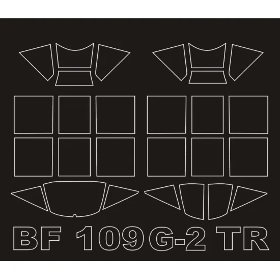 Montex Sm32128 1/32 Painting Mask For Bf 109g-2 Outside-inside For Trumpeter Kit