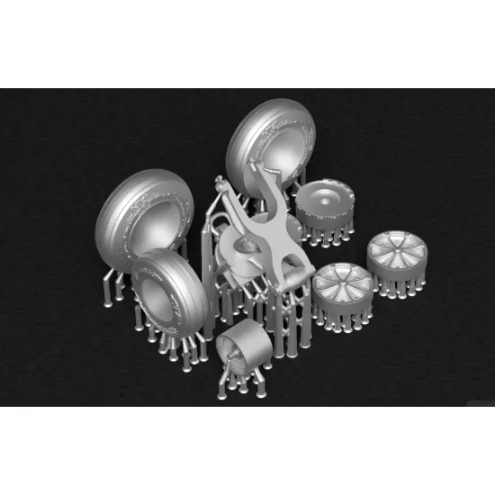Metallic Details Mdr3278 1/32 Sea King Wheels 3d Printed Detail Set For All Versions
