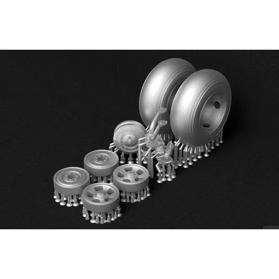 Metallic Details Mdr3279 1/32 Hawker Typhoon Wheels Tailwheel Leg 3d Printed Detail Set