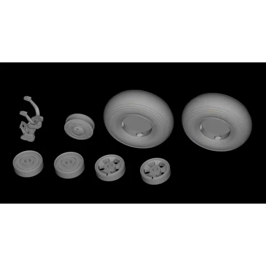 Metallic Details Mdr3279 1/32 Hawker Typhoon Wheels Tailwheel Leg 3d Printed Detail Set