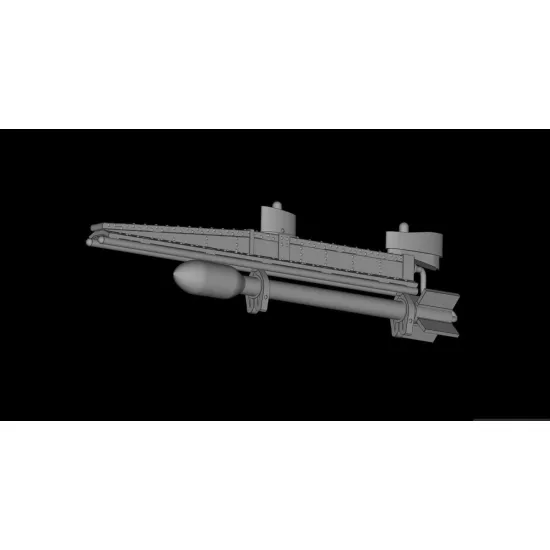 Metallic Details Mdr3286 1/32 Hawker Typhoon Rp-3 Rockets With Launch Rails 8 Pcs 3d Printed Detail Set