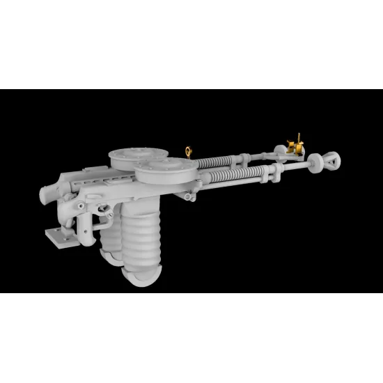 Metallic Details Mdr3298 1/32 Soviet Da-2 7/62 Mm Twin Aircraft Machine Gun 4 Pcs With Photo-etched Sights 3d Printed Detail Set