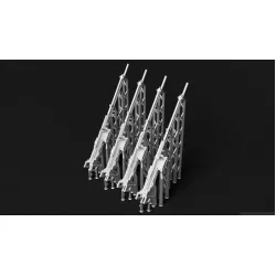 Metallic Details Mdr3299 1/32 Soviet Berezin Ubt 12/7 Mm Aircraft Turret Machine Gun 4pcs 3d Printed Detail Set