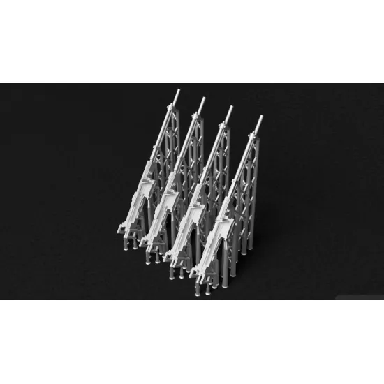Metallic Details Mdr3299 1/32 Soviet Berezin Ubt 12/7 Mm Aircraft Turret Machine Gun 4pcs 3d Printed Detail Set