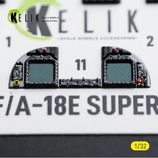 Kelik K32066 1/32 F/A-18e Super Hornet- Interior 3d Decals For Trumpeter Kit