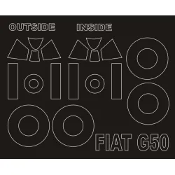 Montex Sm32142 1/32 Painting Mask For Fiat G.50 Outside-inside For Special Hobby Kits