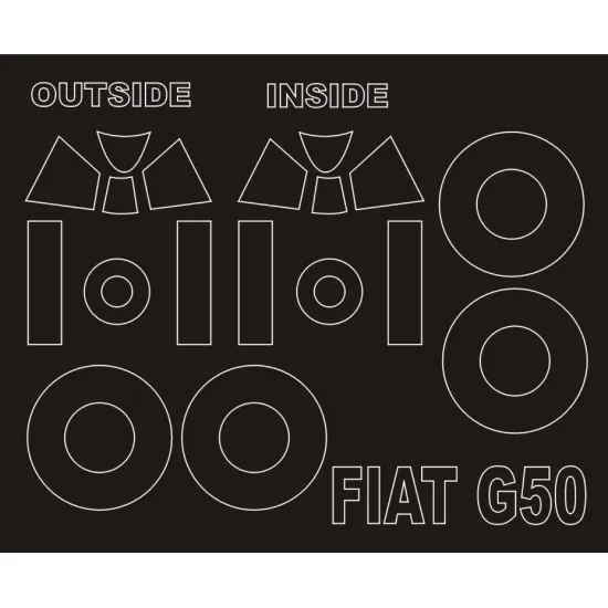 Montex Sm32142 1/32 Painting Mask For Fiat G.50 Outside-inside For Special Hobby Kits