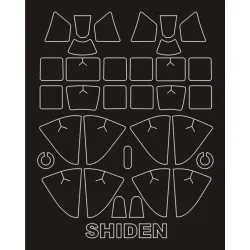 Montex Sm32149 1/32 Painting Mask For N1k2-j Shiden Outside-inside For Hasegawa Kits