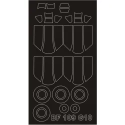 Montex Sm32153 1/32 Painting Mask For Bf 109g-10 Outside-inside For Revell Kits