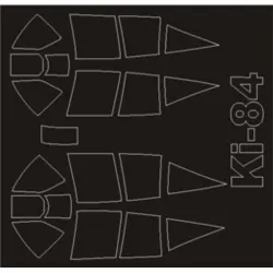 Montex Sm48011 1/48 Painting Mask For Ki-84 Hayate Outside Inside For Hasegawa Kits