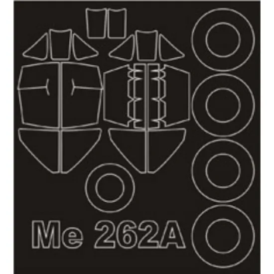 Montex Sm48012 1/48 Painting Mask For Me-262a-1a Outside Inside For Tamiya Kits