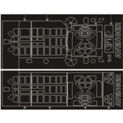 Montex Sm48041 1/48 Painting Mask For Tbf-1c Avenger Out/In For Accurate Miniatures Kits
