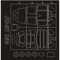 Montex Sm48048 1/48 Painting Mask For Ju-87 D/G Outside Inside For Hasegawa Kits