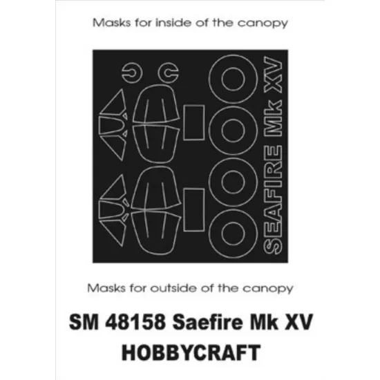 Montex Sm48158 1/48 Painting Mask For Seafire Mkxv Out/In For Hobbycraft Kits