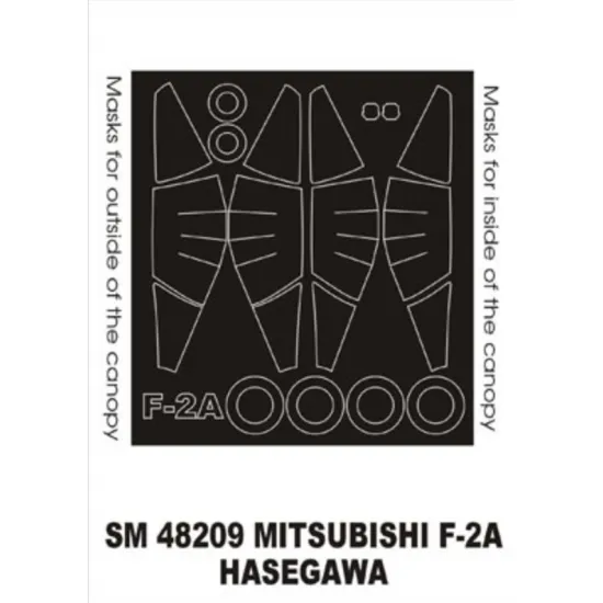 Montex Sm48209 1/48 Painting Mask For Mitsubishi F-2a Out/In For Hasegawa Kits