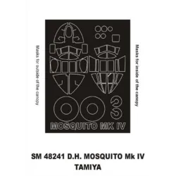 Montex Sm48241 1/48 Painting Mask For D.h.mosquito Mkiv Outside Inside Tamiya