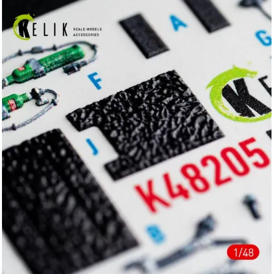 Kelik K48205 1/48 F-15e Early Interior 3d Decals For Gwh Kit