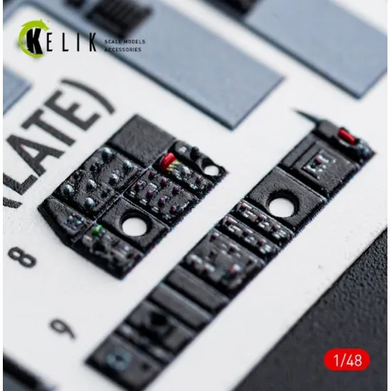 Kelik K48206 1/48 F-15e Late - Interior 3d Decals For Gwh Kit