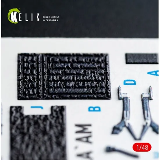 Kelik K48207 1/48 F-15i Iaf Ra Am- Interior 3d Decals For Gwh Kit