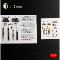 Kelik K48211 1/48 Mb-326 - Interior 3d Decals For Italeri Kit
