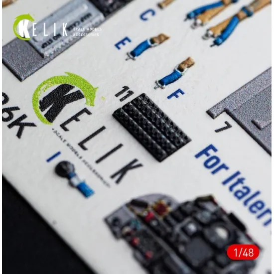 Kelik K48212 1/48 Mb-326 - Interior 3d Decals For Italeri Kit