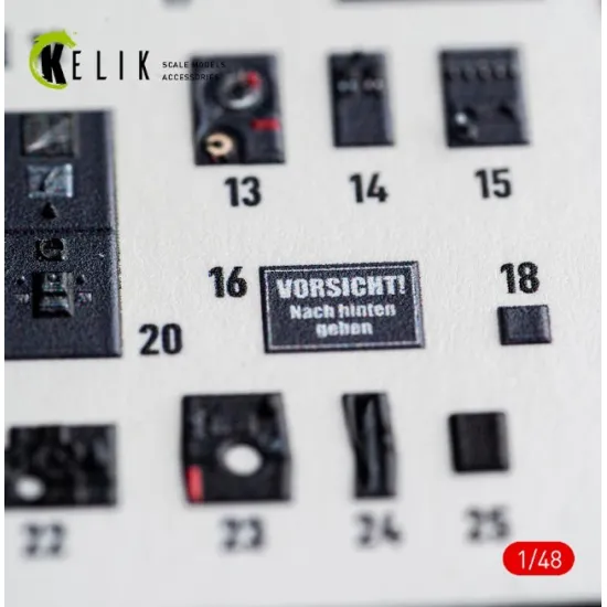 Kelik K48213 1/48 Do-17z-2 - Interior 3d Decals For Icm Kit