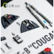 Kelik K48216 1/48 F9f-8 Cougar Interior 3d Decals For Kittyhawk/Zimi Model Kit