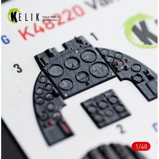 Kelik K48220 1/48 Vampire Fb Mk 9 - Interior 3d Decals For Trumpeter Kit
