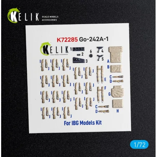 Kelik K72285 1/72 Go-242a-1- Interior 3d Decals For Ibg Models Kit