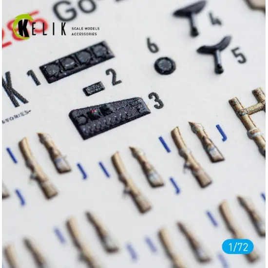 Kelik K72285 1/72 Go-242a-1- Interior 3d Decals For Ibg Models Kit