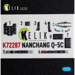 Kelik K72287 1/72 Nanchang Q-5c - Interior 3d Decals For Trumpeter Kit