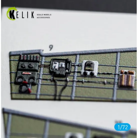 Kelik K72288 1/72 B-24j- Interior 3d Decals For Hasegawa Kit