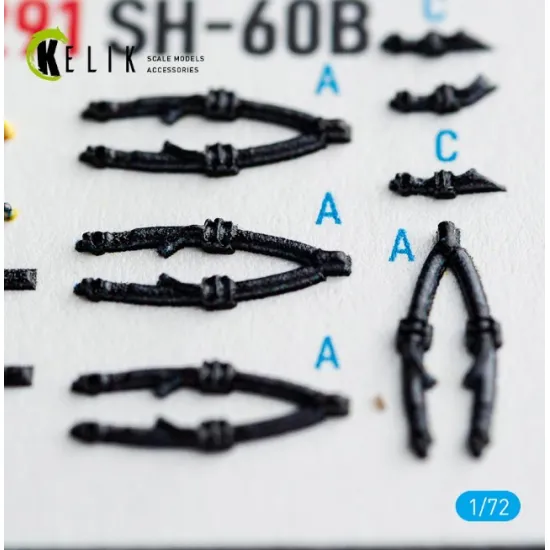 Kelik K72291 1/72 Sh-60b Seahawkk - Interior 3d Decals For Hasegawa Kit