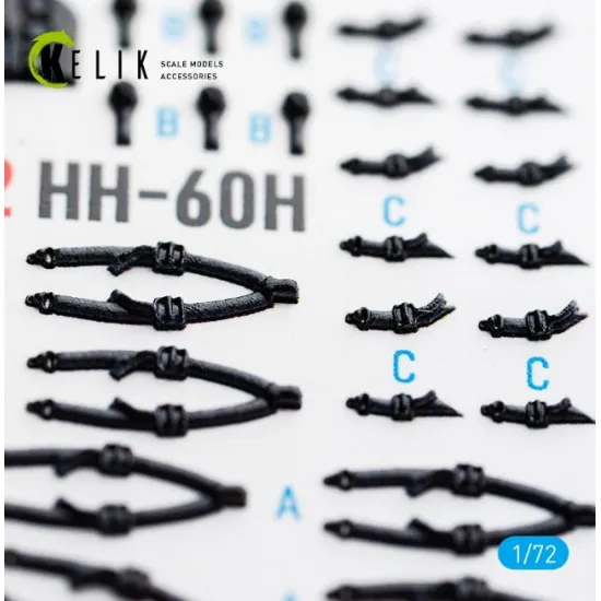 Kelik K72292 1/72 Hh-60h Rescue Hawk - Interior 3d Decals For Hobbyboss Kit