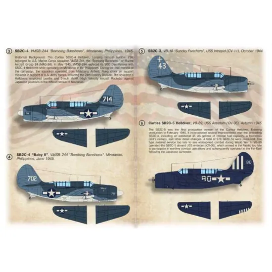 Print Scale 72-561 1/72 Decal For Curtiss Cb2c Helldiver