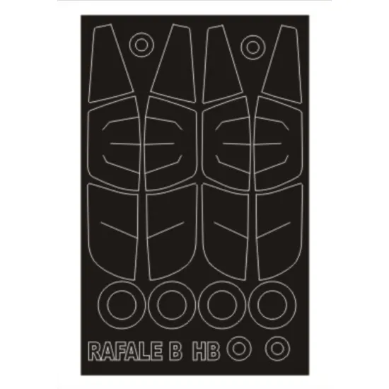 Montex Sm48275 1/48 Painting Mask For Rafale B Outside Inside For Hobby Boss Kit