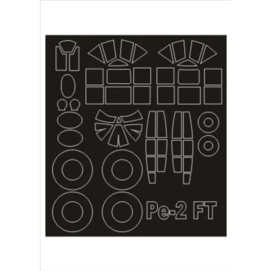 Montex Sm48278 1/48 Painting Mask For Petlakov Pe-2 Outside Inside For Mpm Kits