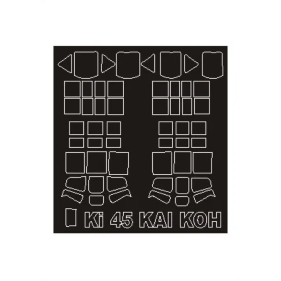 Montex Sm48289 1/48 Painting Mask For Ki-45 Toryu Outside Inside For Hasegawa Kits