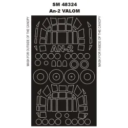 Montex Sm48324 1/48 Painting Mask For An-2 Outside Inside For Valom Kits