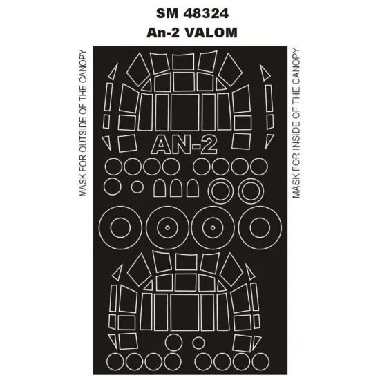 Montex Sm48324 1/48 Painting Mask For An-2 Outside Inside For Valom Kits