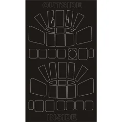 Montex Sm48355 1/48 Painting Mask For Westland Wessex Outside Inside For Revell Kits