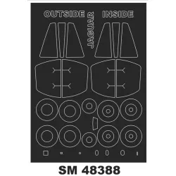 Montex Sm48388 1/48 Painting Mask For Sepecat Jaguar A Out/In For Kittyhawk Kits